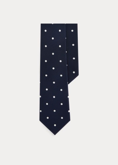 Men's Ralph Lauren Polka-Dot Silk Crepe Ties | 469852HUC